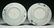 Pair Chinese Antique Blue & White Porcelain Bowls - 2