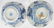 Pair Chinese Antique Blue & White Porcelain Bowls - 3