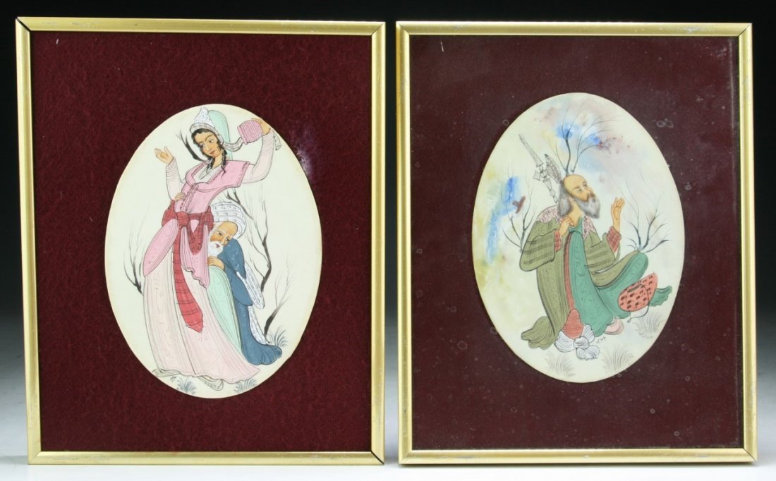 Two (2) Framed Persian Style Paintings (1 of 3)
