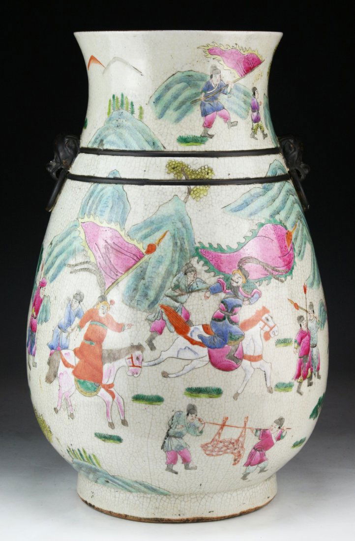A Massive Chinese Antique Famille Rose Vase (1 of 5)