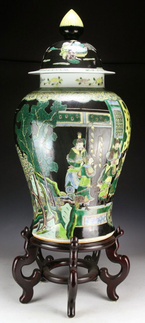 A Massive Chinese Antique Famille Verte Porcelain (1 of 4)