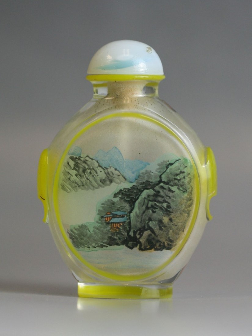 A Chinese Overlay & Inside-Painted Snuff Bottle (1 of 4)