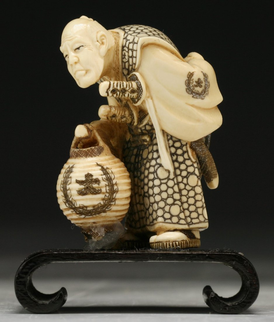 A Japanese Antique Ivory Carved Netsuke (1 of 4)