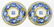 Pair Chinese Blue & White Yellow Glazed Porcelain Bowls - 3