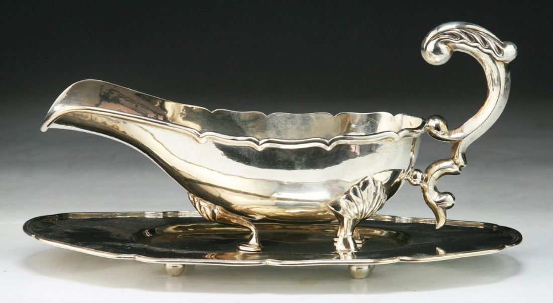 A Fine Chinese Antique Export Silver Cup With Platter (1 of 4)