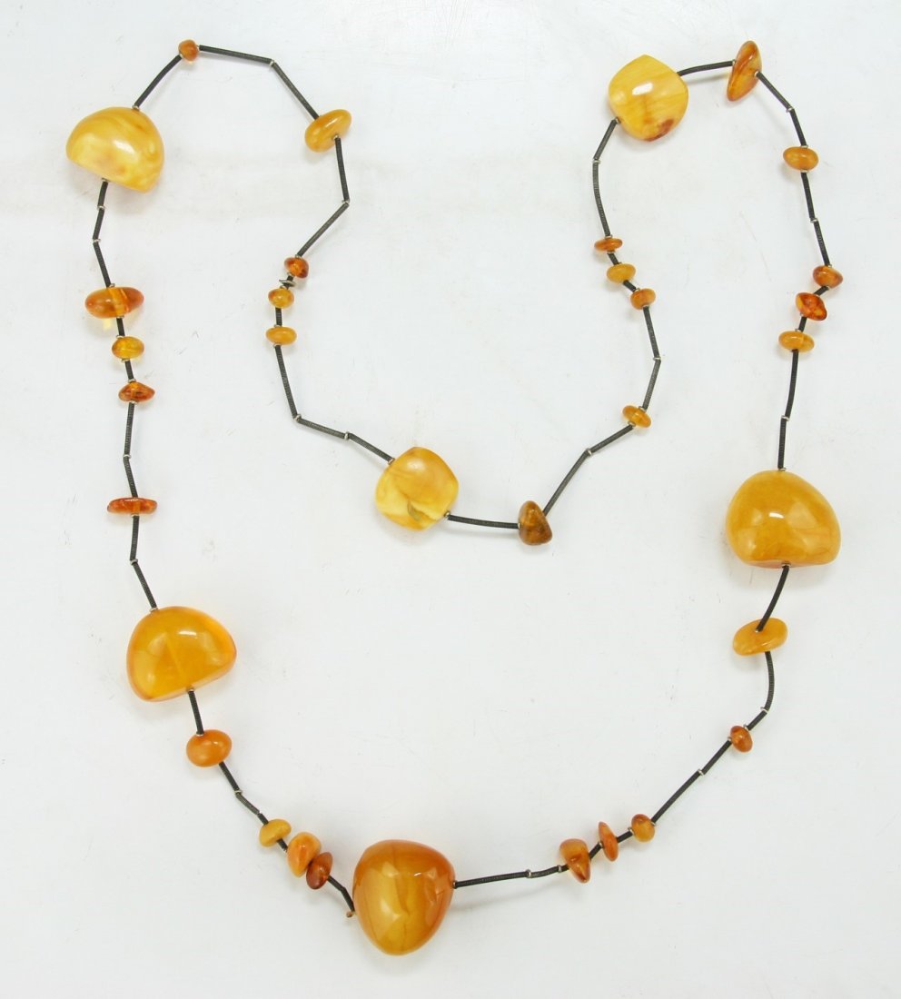 A Baltic Butterscotch Amber Mila Necklace (1 of 2)