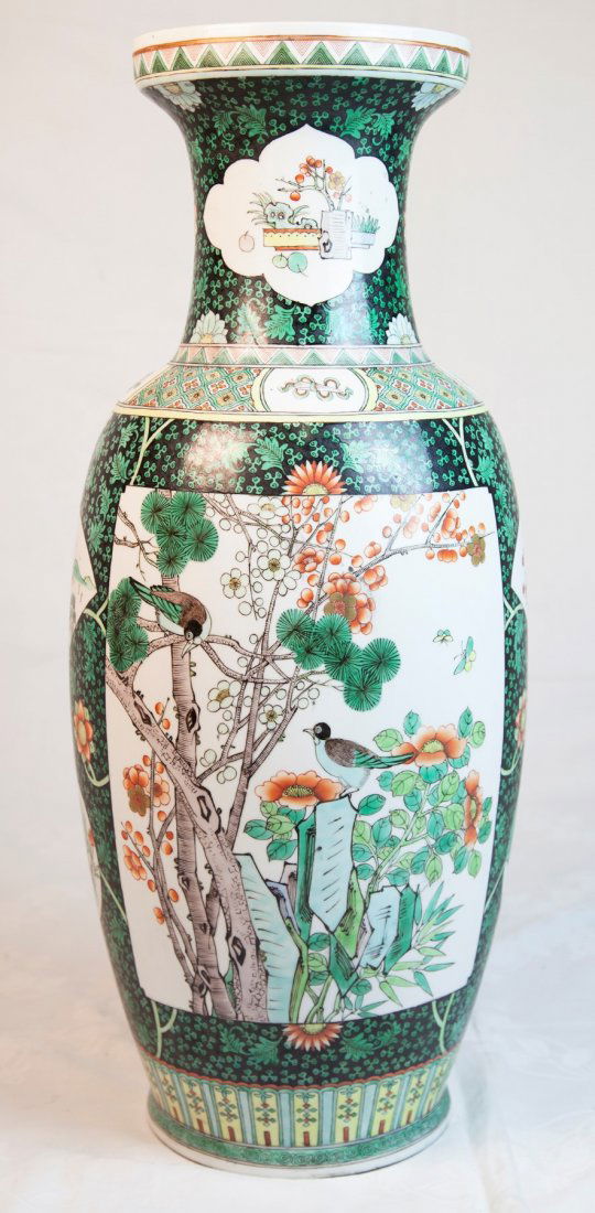 A Massive Chinese Antique Famille Rose Porcelain Vase (1 of 5)