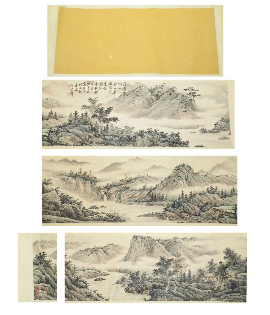 A Chinese Paper Painting Hand Scroll By Huang, Junbi (1 of 6)