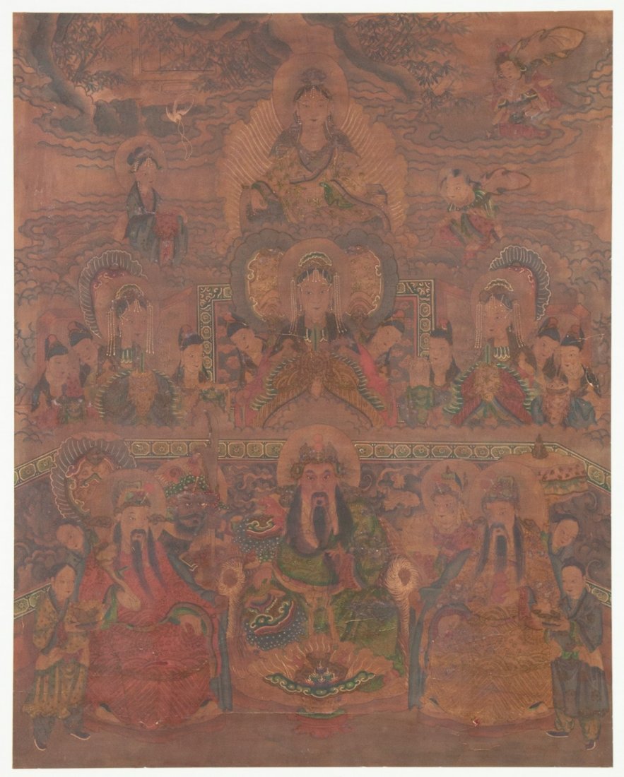 A Framed Tibetan Thangka (1 of 3)