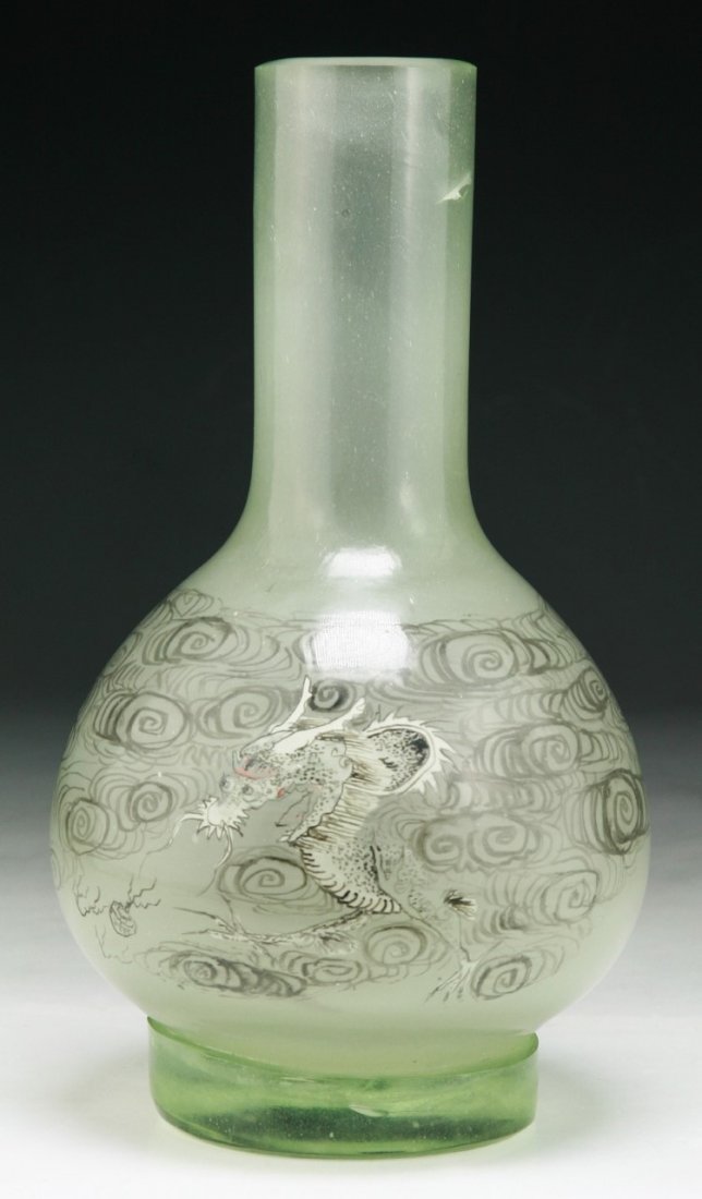 A Chinese Antique Peking Glass Vase (1 of 3)