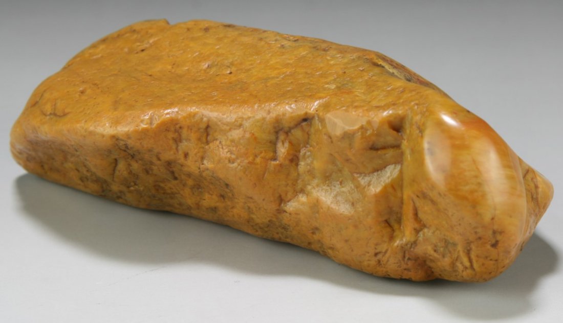 A Soapstone Boulder: A Soapstone Boulder; Size: L: 5-1/2"
