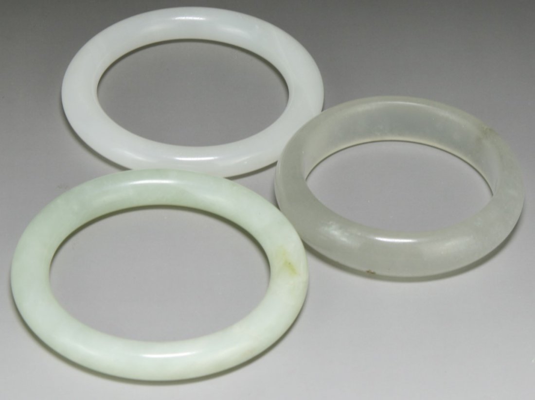 Three (3) Jade/Jadeite Bangles (1 of 1)