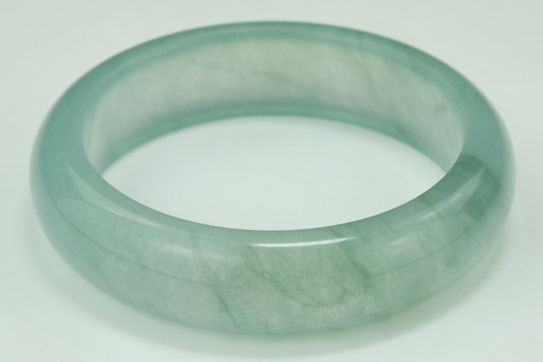 A Highly Translucent Jadeite Bangle (1 of 3)