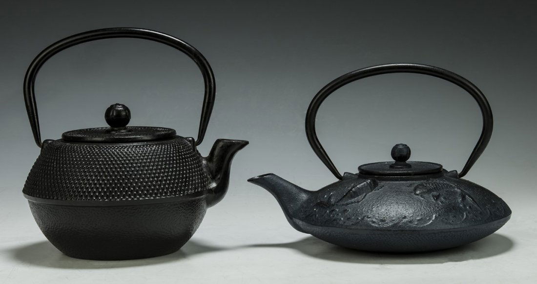 Two (2) Japanese Iron Teapots (1 of 2)