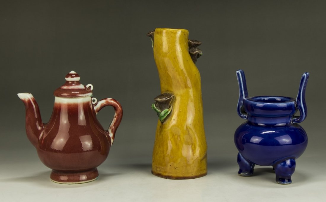 Three (3) Chinese Porcelain Items (1 of 4)