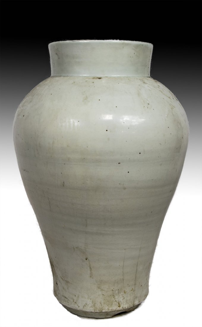 A Massive Chinese White Glazed Porcelain Vase (1 of 3)