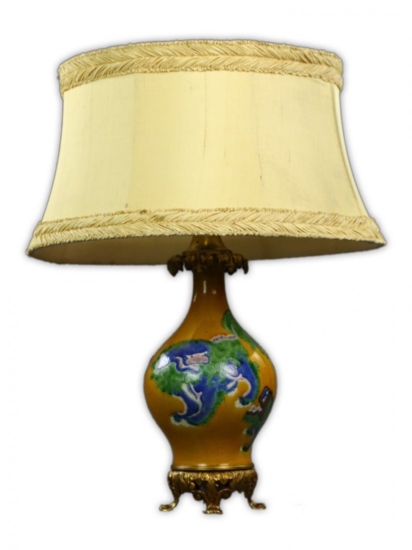 A Chinese Antique SANCAI Polychrome Porcelain Vase (1 of 3)