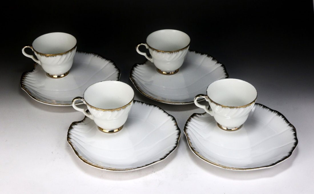 Four (4) Sets Regal Porcelain Cups & Saucers (1 of 1)
