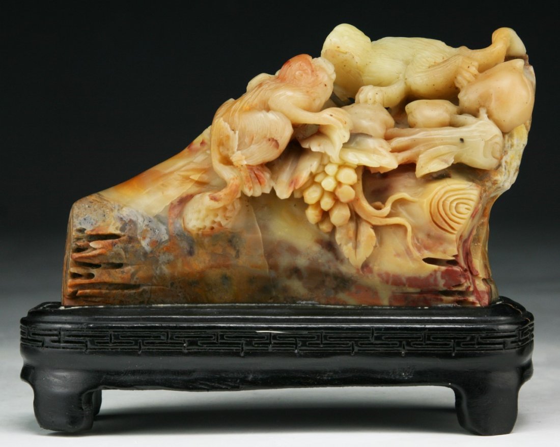 A Chinese Antique Soapstone Carving (1 of 3)