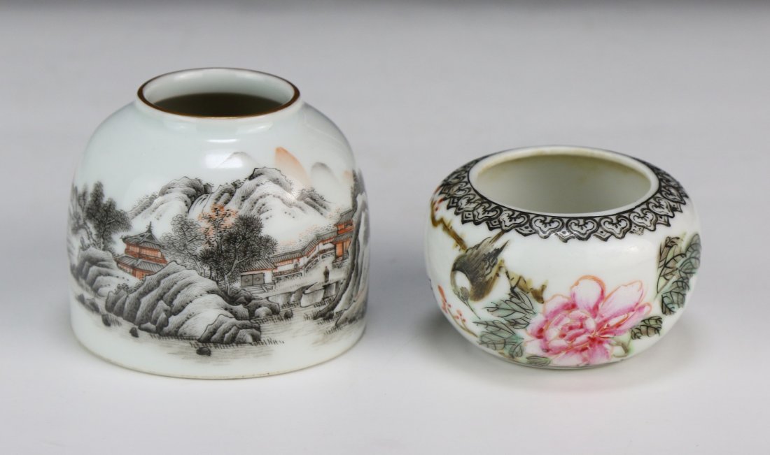 Two (2) Chinese Famille Rose Porcelain Washers (1 of 7)