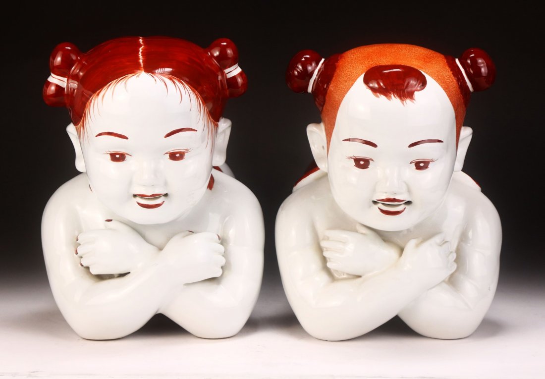 Two (2) Chinese Porcelain Pillows (1 of 6)