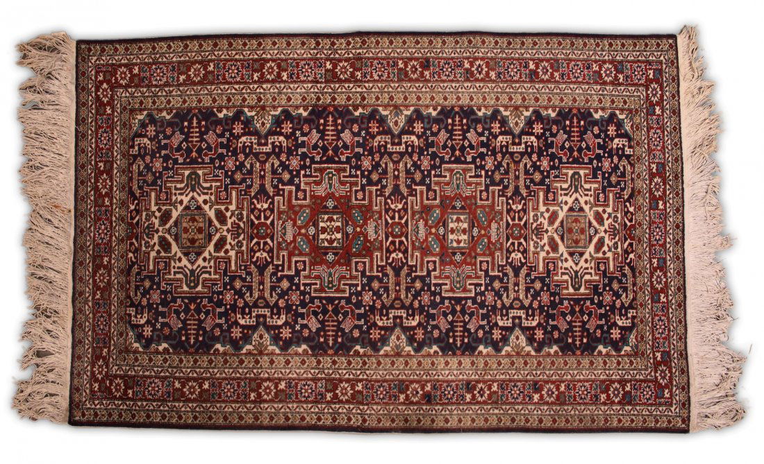 A Hand Made Persian Wool Rug (1 of 4)