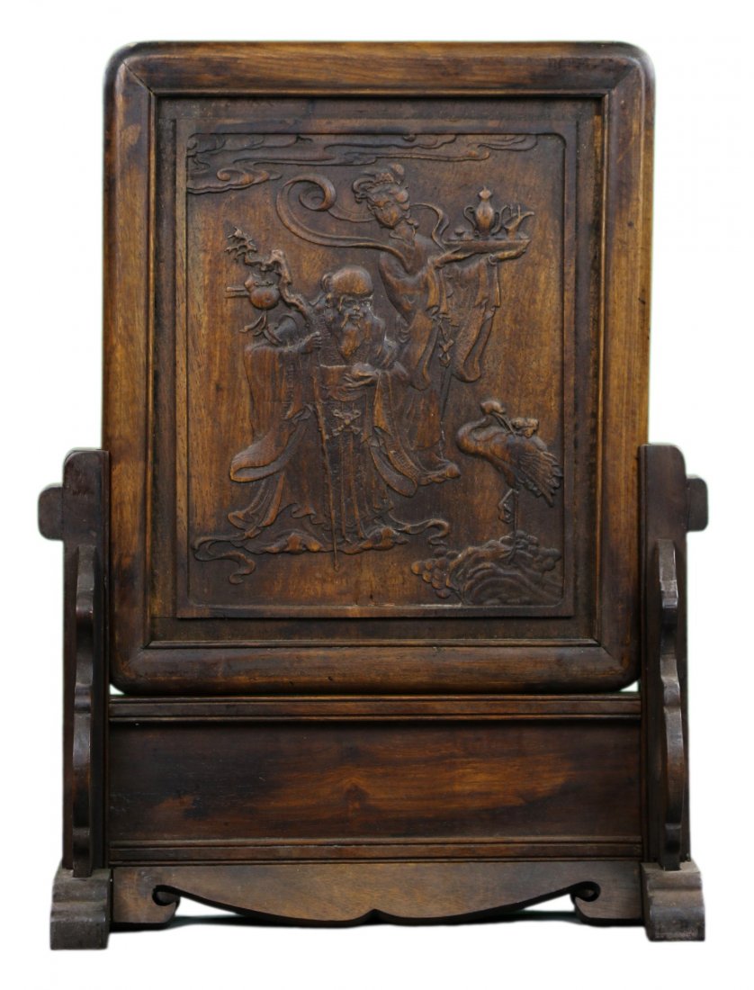 A Chinese Wood Table Screen (1 of 4)