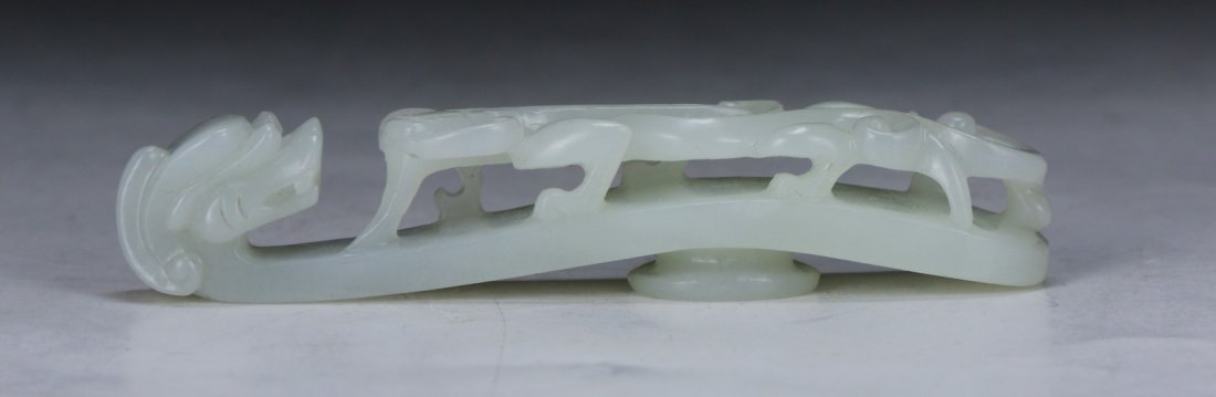 A Chinese White Jade Carved Buckle (1 of 4)