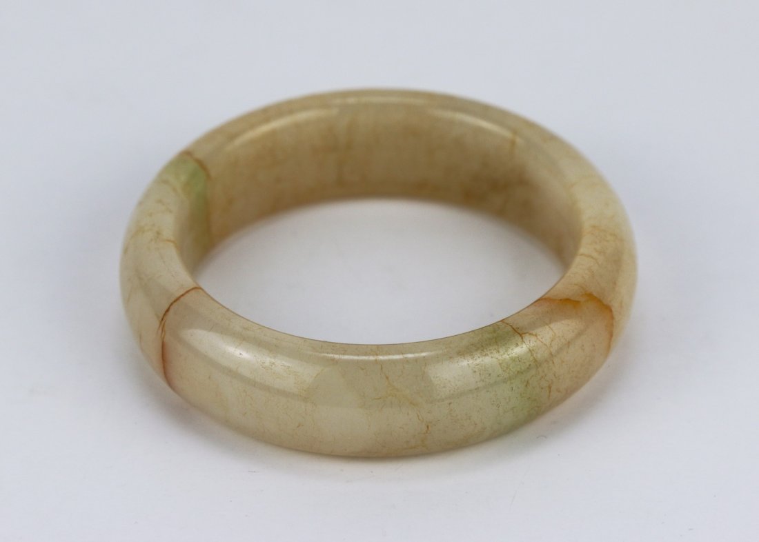 A Nephrite Jade Bangle With GIA Certificate (1 of 3)