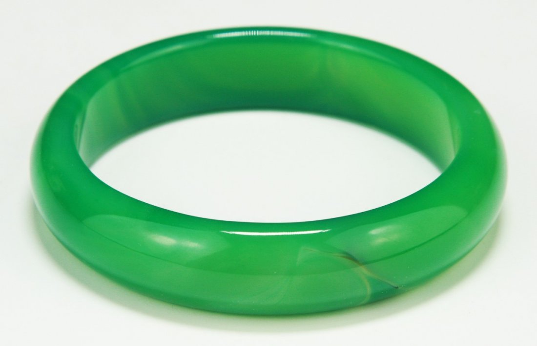 A Green Agate Bangle (1 of 3)