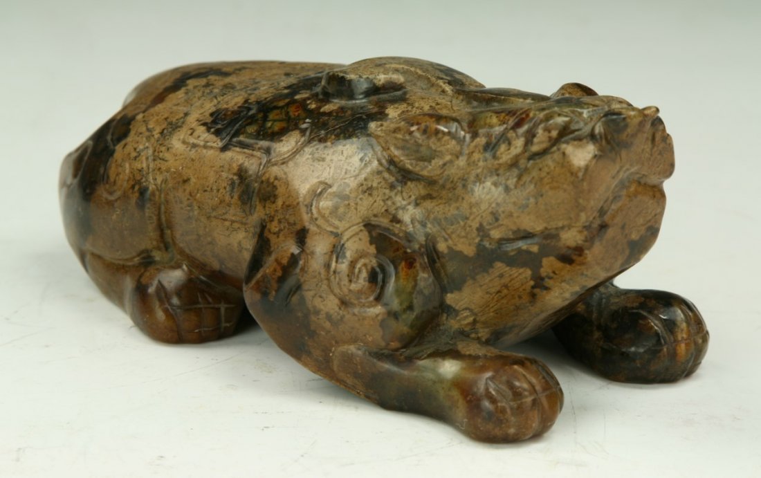 A Chinese Stone Carved Mythical Animal (1 of 3)