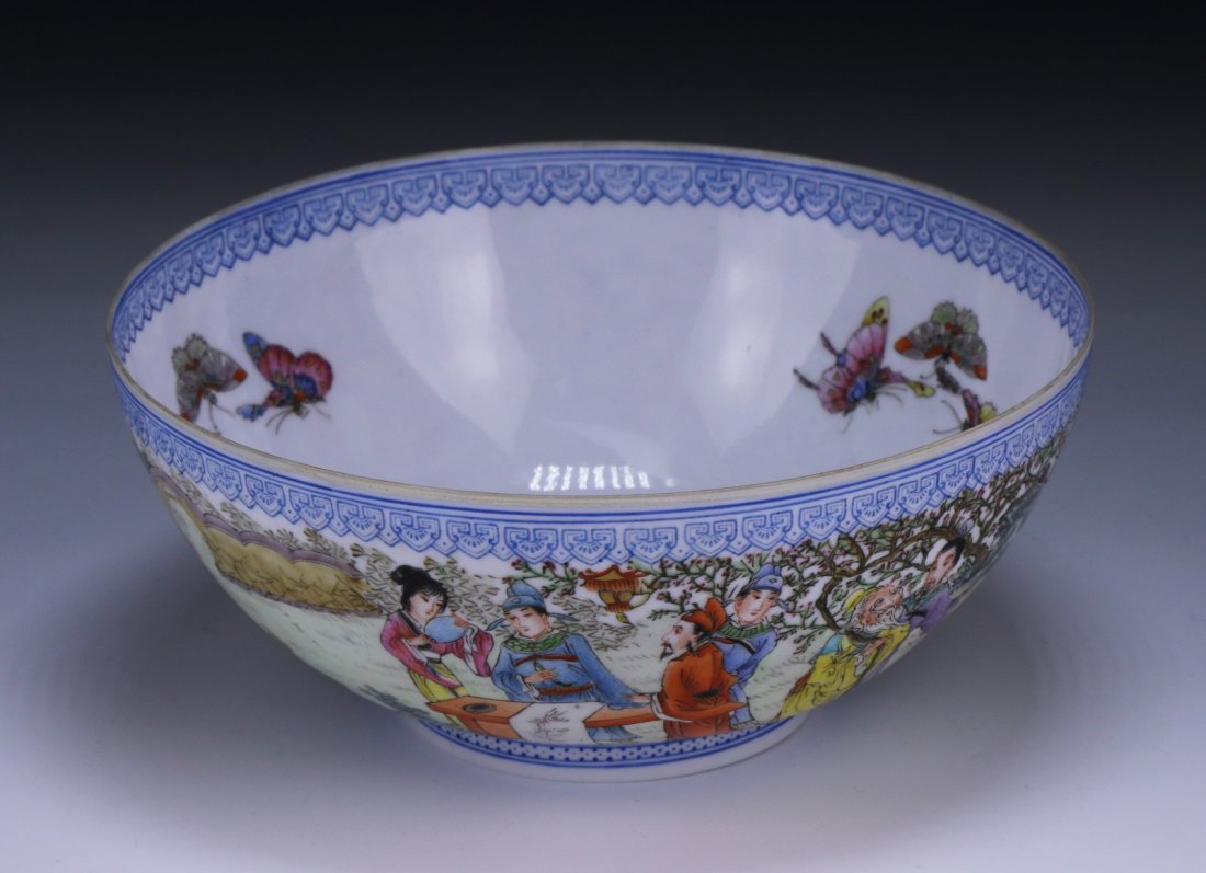 A Chinese Famille Rose EGGSHELL Porcelain Bowl: A Chinese Famille Rose EGGSHELL Porcelain Bowl; Size: D: 7"