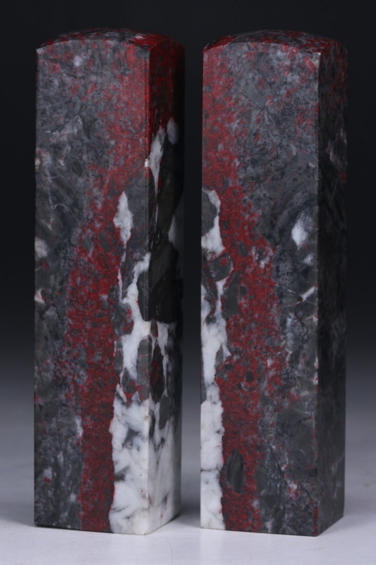 Pair Chinese Soapstone Carved Seals (1 of 4)
