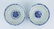 Pair Chinese Antique Blue & White Porcelain Stem Bowls - 3