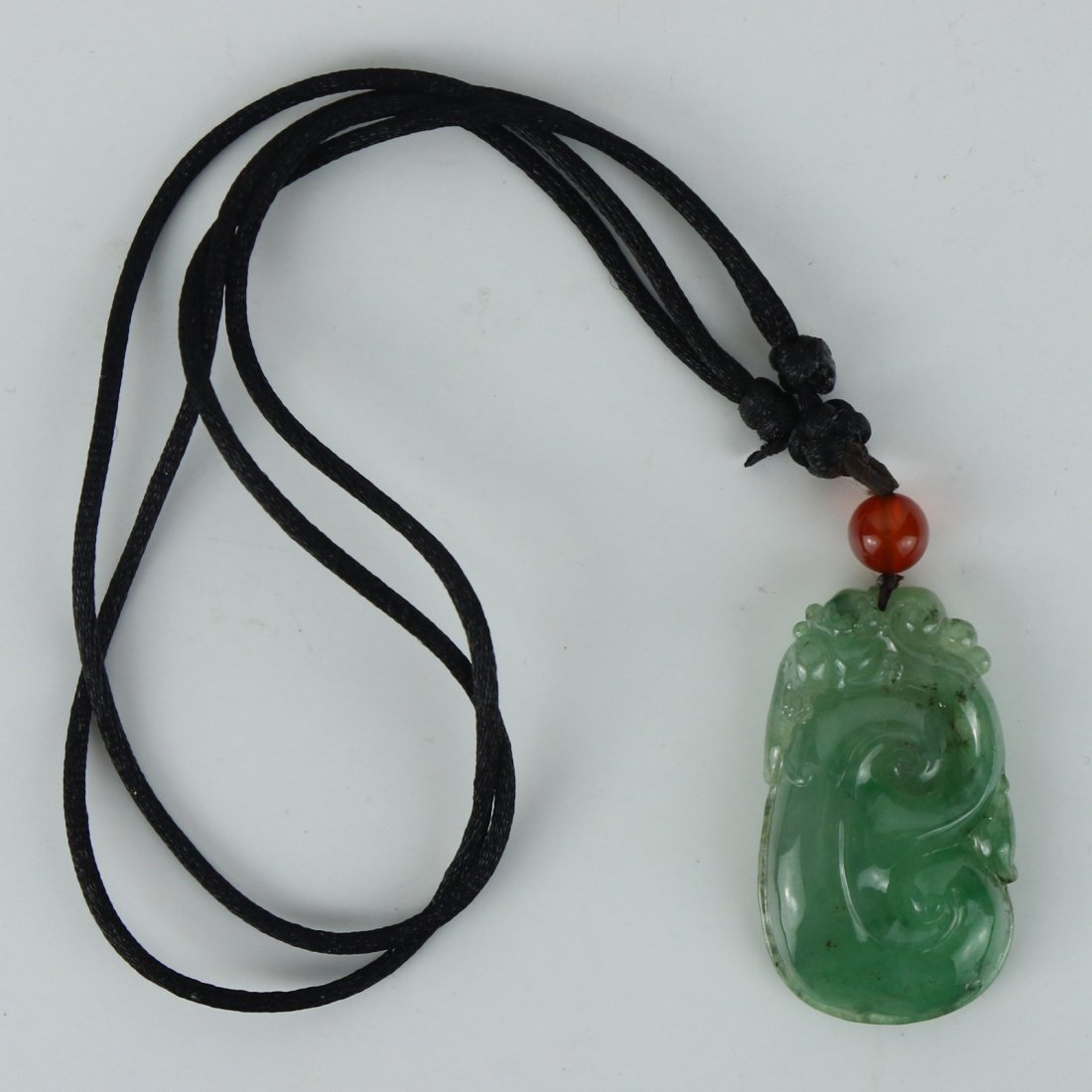A Chinese Green Jadeite Carved Pendant With GIA (1 of 4)