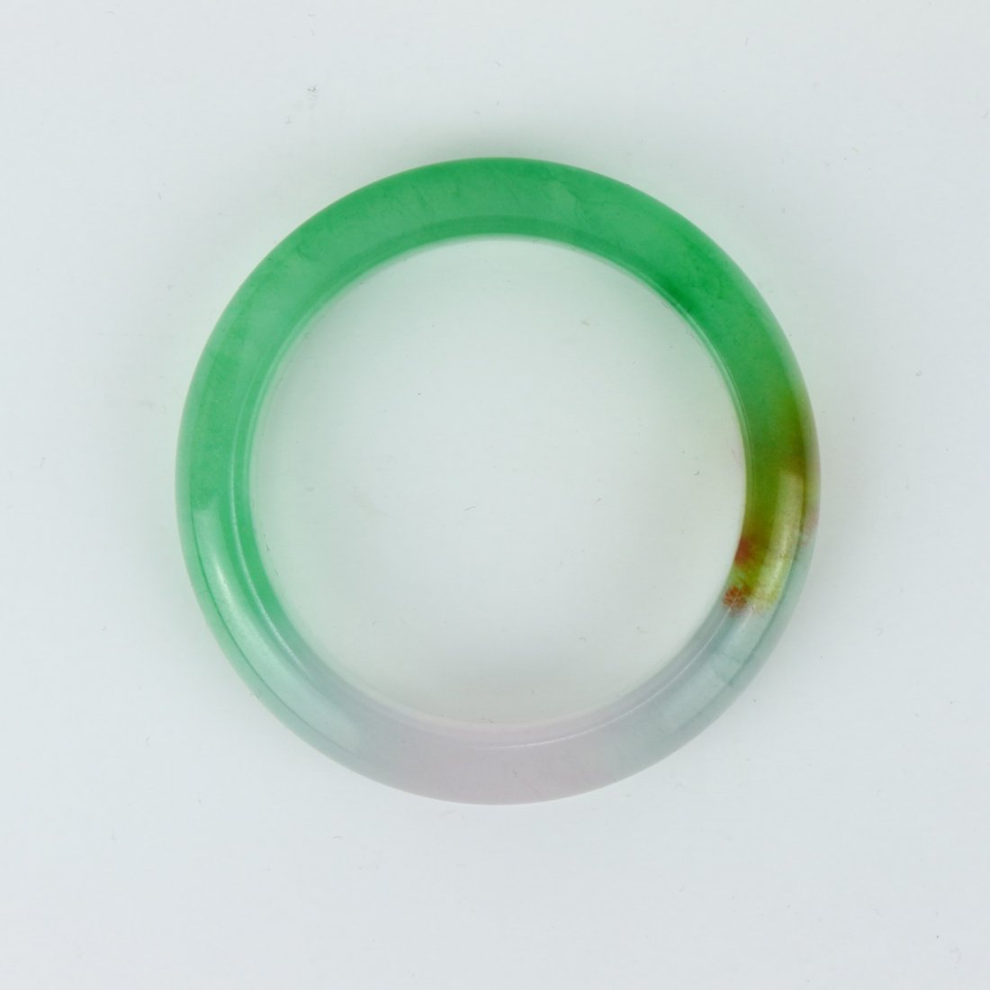 A Jadeite Carved Bangle (1 of 4)