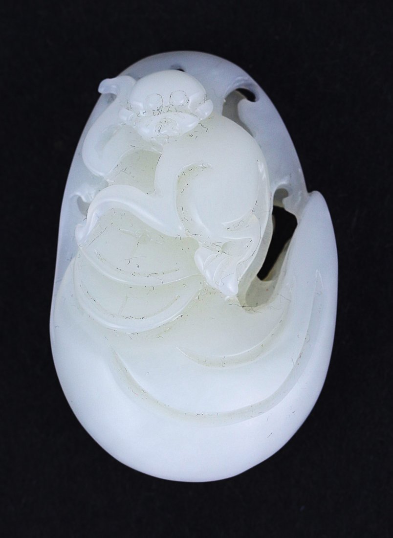 A White Jade Monkey Pendant (1 of 2)
