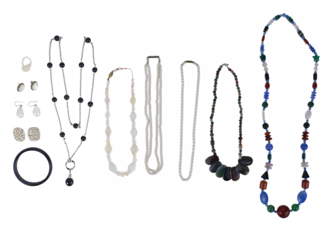 Ten (10) Mixed Necklaces, Bracelets, & Earrings (1 of 1)