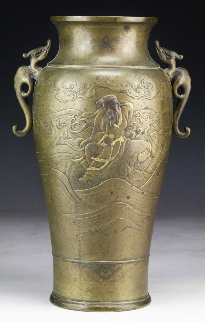 A Japanese Antique Bronze Vase (1 of 6)