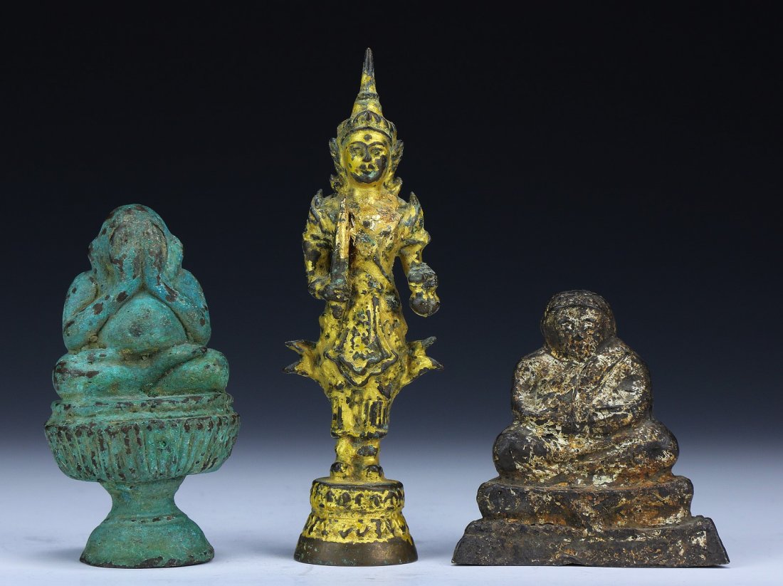 Three (3) Bronze Figures (1 of 3)