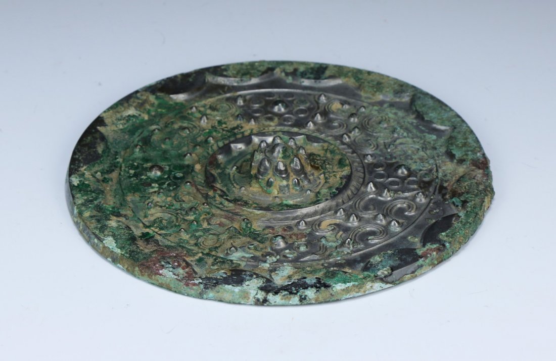 A Chinese Antique White Brass Mirror (1 of 3)