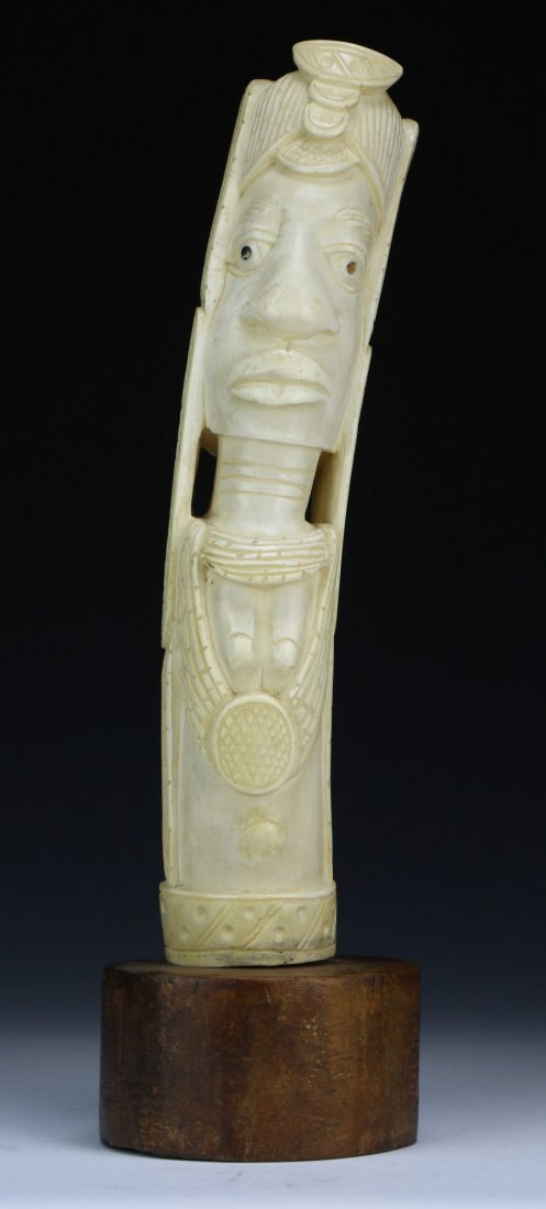 An African Antique Ivory Carved Figure (1 of 4)