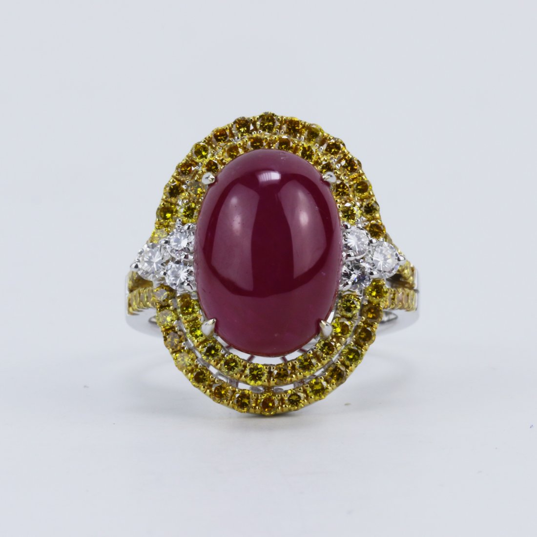 A Fine Natural Star Ruby Ring, Diamonds & 18K White (1 of 5)
