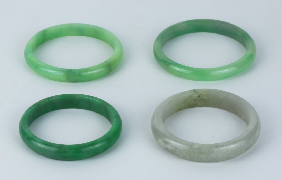 Four (4) Jade/Jadeite Bangles (1 of 2)