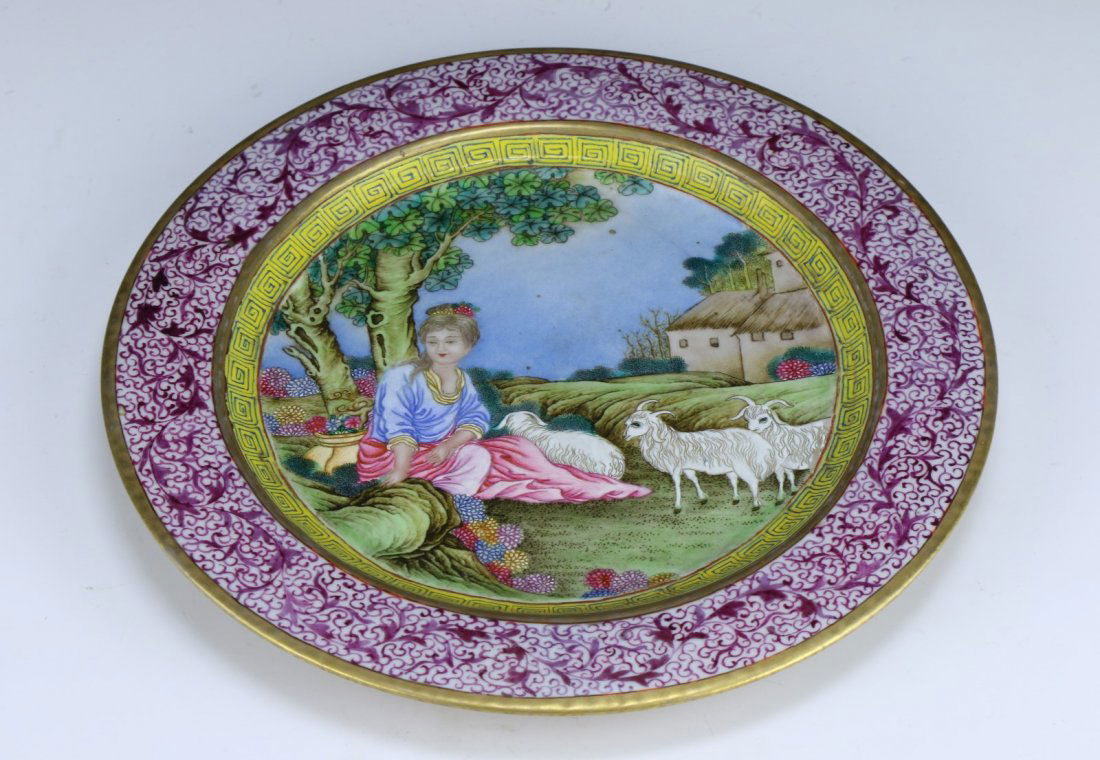A Chinese Antique EXPORT Falang Enamel Gilt Porcelain (1 of 5)
