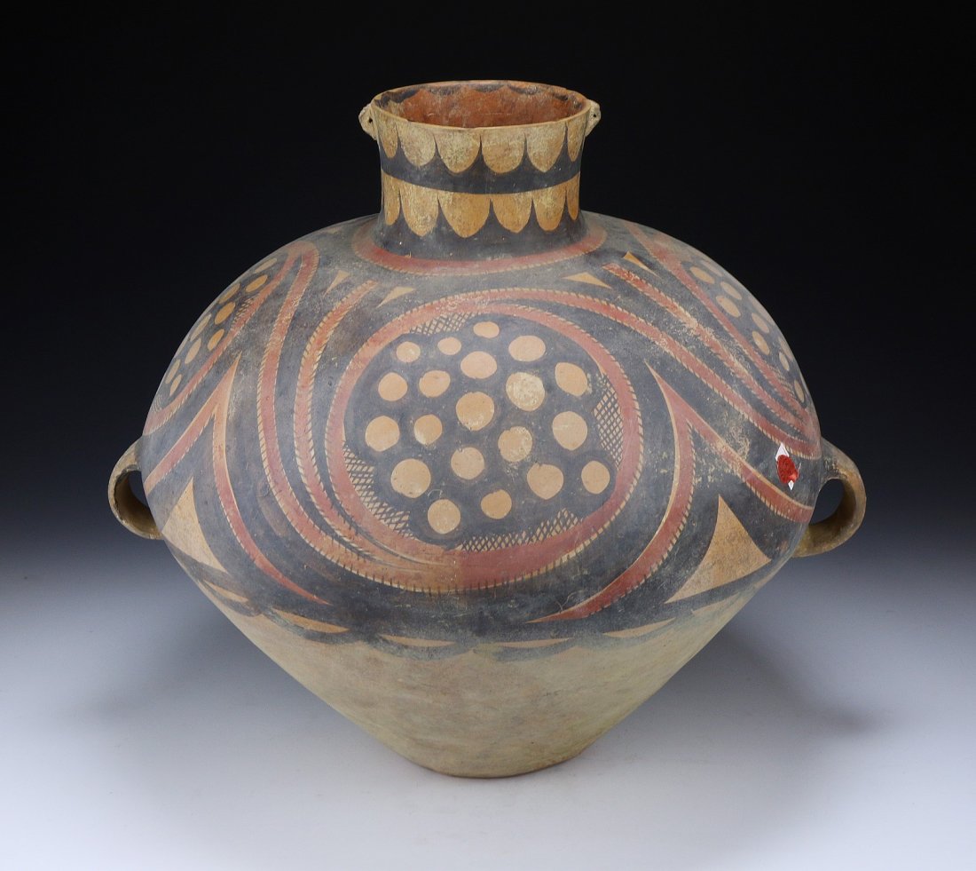 A Big Chinese Antique Majia Yao Neolithic Pottery (1 of 3)
