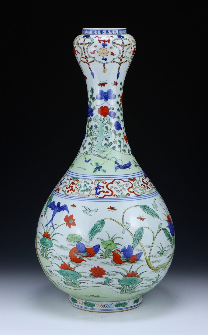 A Massive Chinese Antique DOUCAI Porcelain Vase (1 of 6)