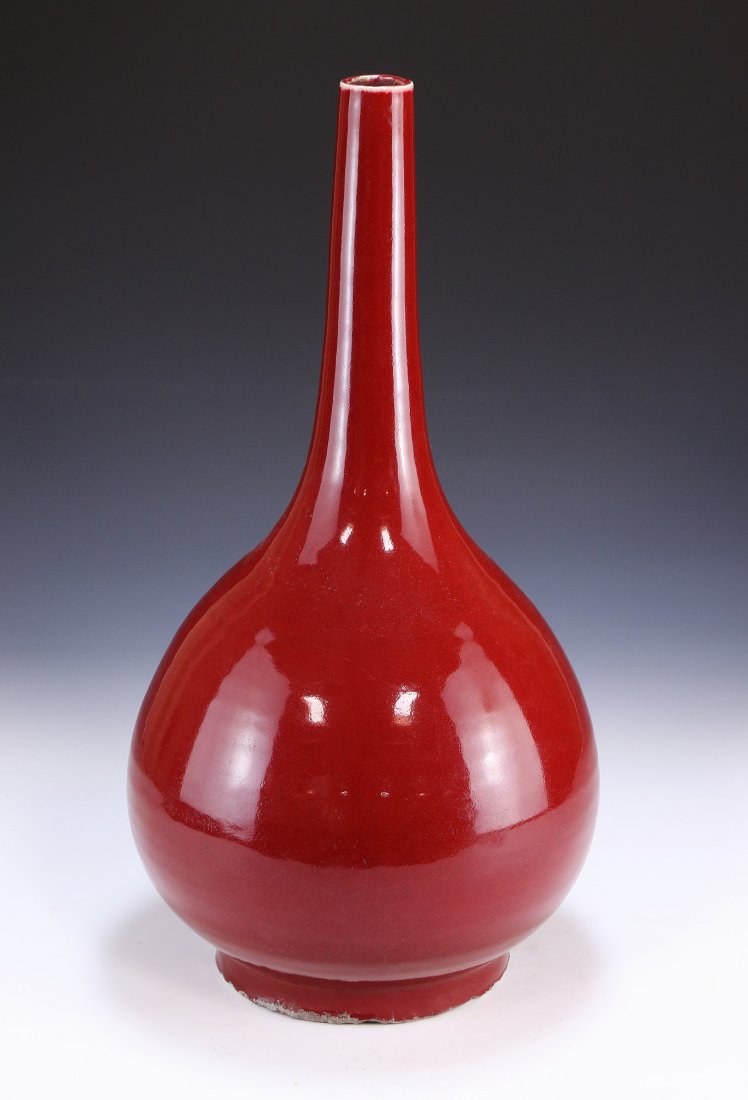 A Chinese Antique Ox-Blood Porcelain Vase (1 of 6)