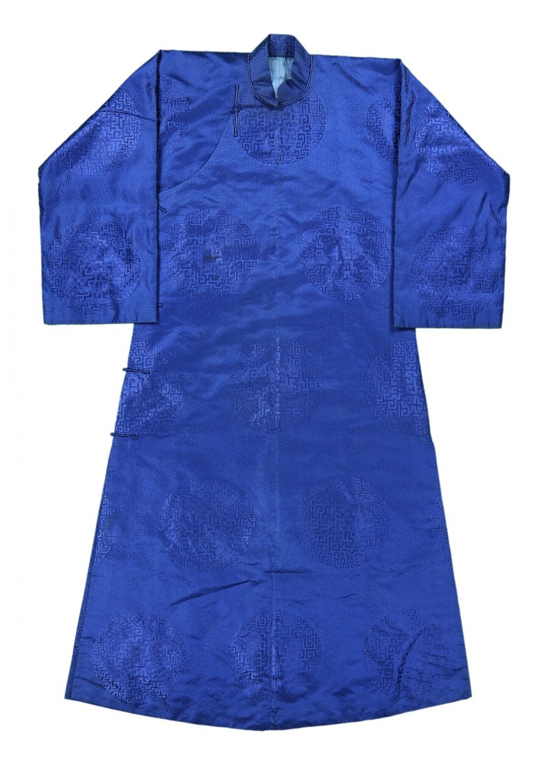 A Chinese Antique Embroidery Robe: A Chinese Antique Embroidery Robe; Size: W: 60-3/4"; H: 53-1/2"