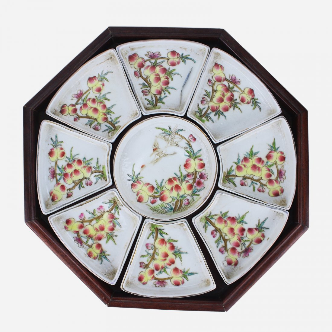 Set Of Chinese Famille Rose Porcelain Sweet Meat Trays (1 of 3)